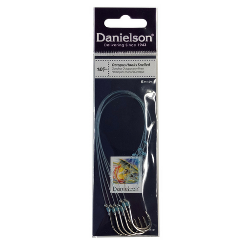 danielson fishing hooks 341-30 Surf Leader, 30Lb Number one in fishing sports Manufactured in the country of China Made of the highest quality material Hook Snelled Bait holder sz 6 a favorite of fishermen Danielson 60Pc Trout Fishing Assortment