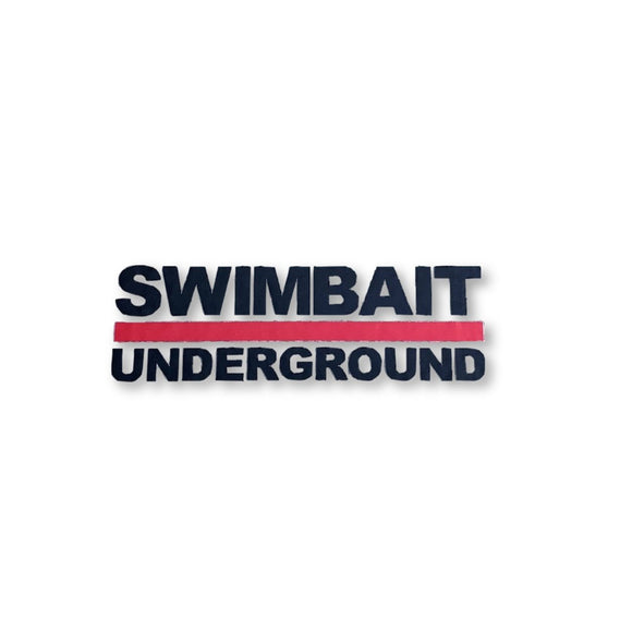 Swimbait Underground Lock Up Logo Transfer Sticker - Black