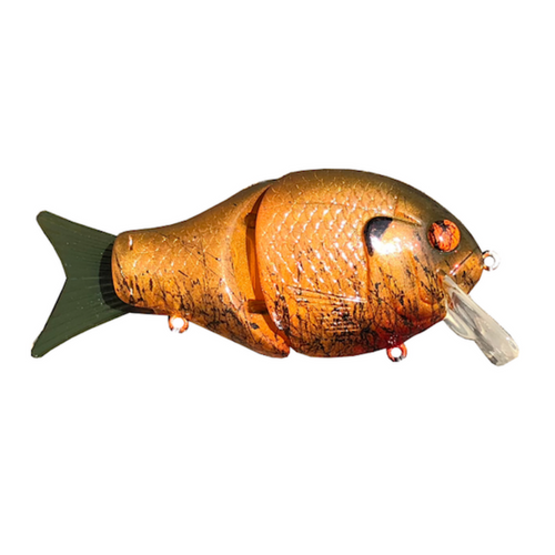 Leurre De Pêche Black Dog Bait Co. Wood Shellcracker Swimbait, Wake Bait, Vintage