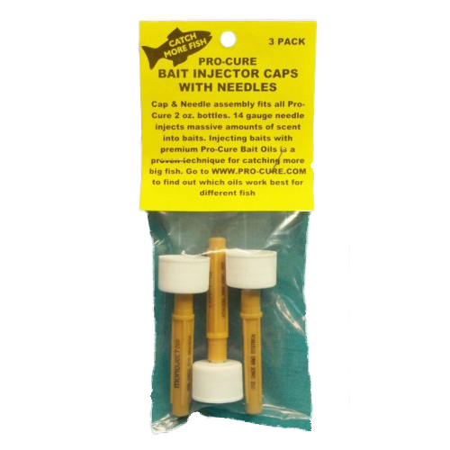 Pro-Cure Bait Injector Caps with Needles – Coyote Bait & Tackle
